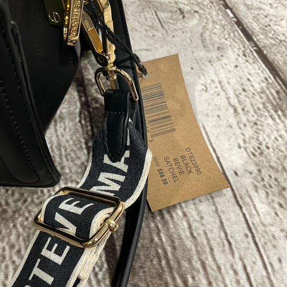 Steve Madden Bevie Satchel Bag Black DT623890 - Picture 3 of 8